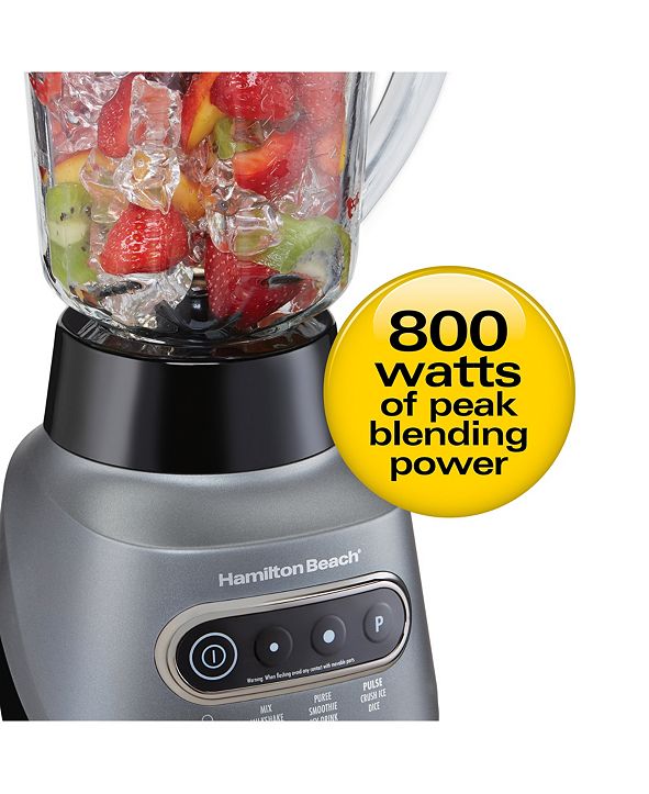 Hamilton Beach Ice Crusher Blender with 40 oz. Glass Blender Jar and 20