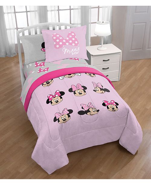 Jay Franco Minnie Mouse Twin 6 Pc Comforter Set Reviews Comforters Fashion Bed Bath Macy S