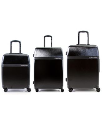 calvin klein clarkson square hard suitcase