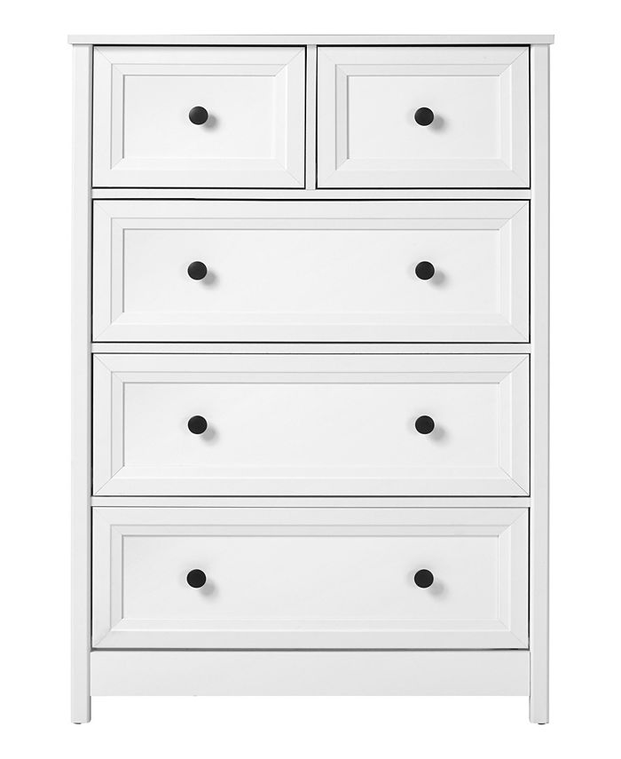 Walker Edison Classic 5 Drawer Groove Dresser & Reviews Furniture