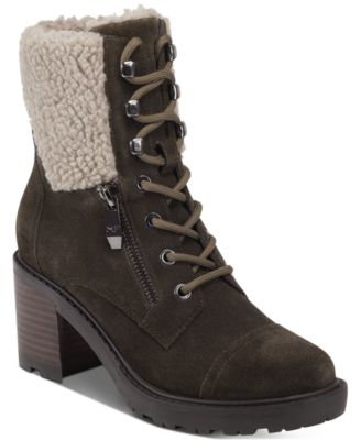 Marc Fisher Lansly Lace-Up Booties 