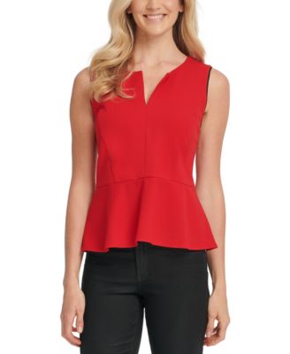 dkny peplum top