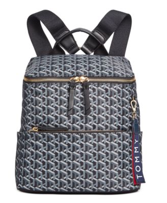 tommy hilfiger charm quilted backpack