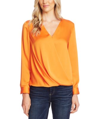 vince camuto satin blouse