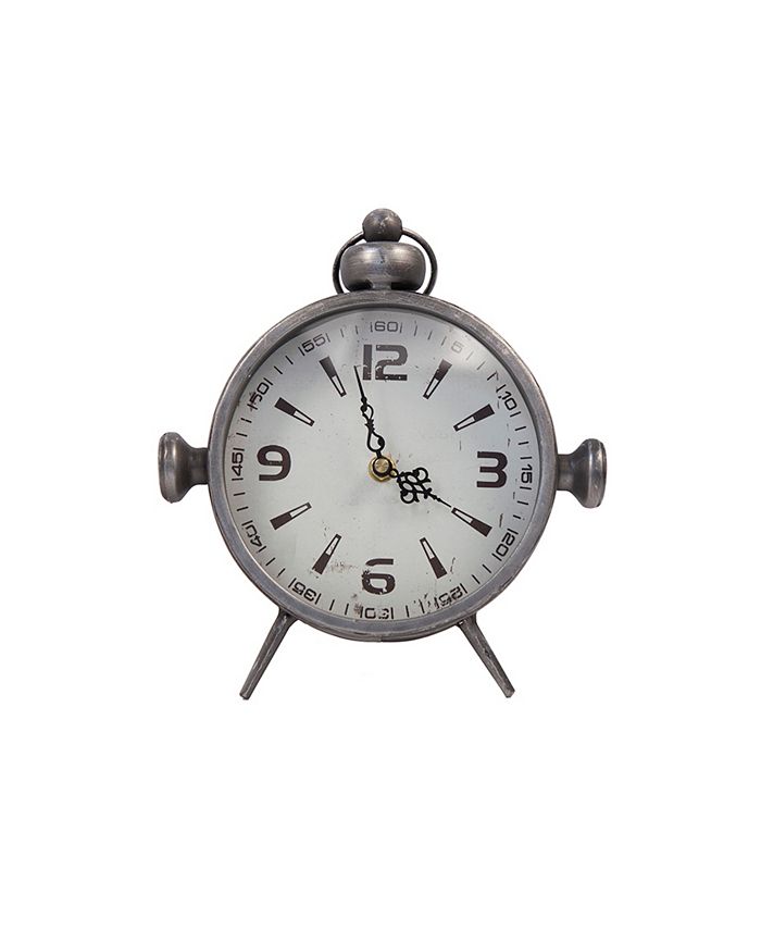 Iii0wxzegeyx6m Pendulux desk clock, older style 8 jours fl 22602 black cockpit aviation. https www macys com shop product designstyles metal vintage inspired desk clock id 10364012