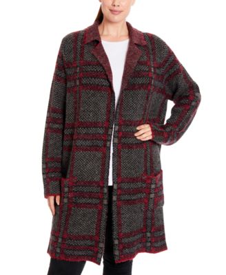 black coatigan plus size