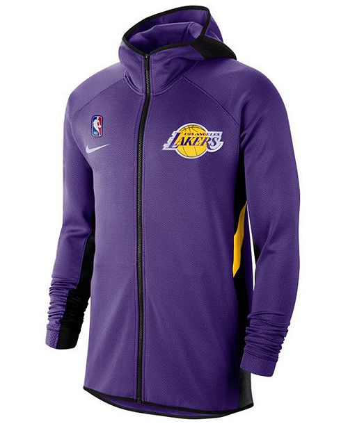Nike Men S Los Angeles Lakers Thermaflex Showtime Full Zip Hoodie Reviews Sports Fan Shop By Lids Men Macy S