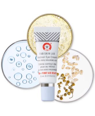 first aid beauty skin lab retinol eye cream with triple hyaluronic acid