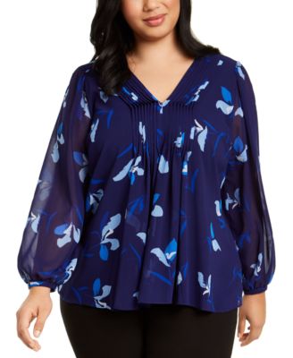 v neck blouse plus size