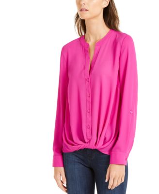 macys pink tops