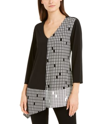 macy's asymmetrical tops