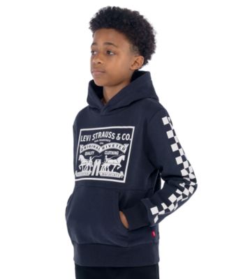 boys checkered hoodie