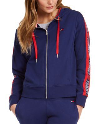 tommy hilfiger zip hoodie women's