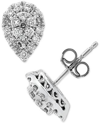 created diamond earrings