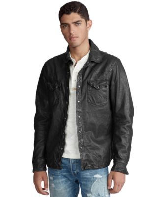 Polo Ralph Lauren Men's Washed Leather 