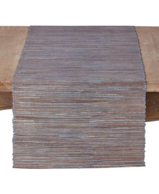 Настольная дорожка из водяного гиацинта с мерцающей тканевой текстурой Saro Lifestyle