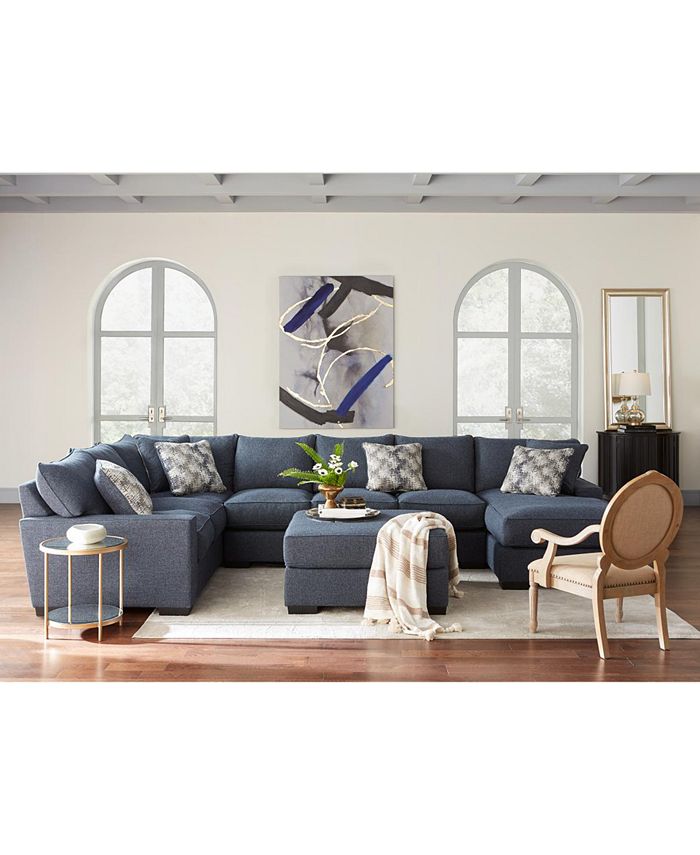 Furniture Closeout Tuni Fabric Sectional Sofa Collection Created For Macy S Reviews Furniture Macy S