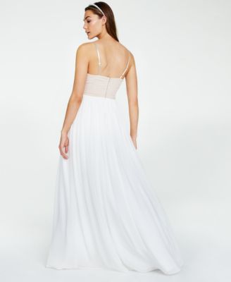 macys white gowns