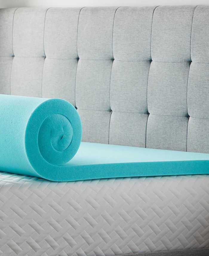 Lucid 2" Gel Foam Mattress Topper, Queen & Reviews Mattress Pads & Toppers Bed & Bath Macy's