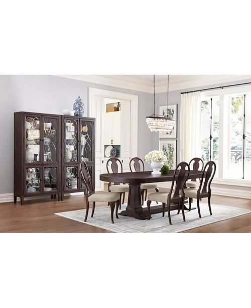 Furniture Charleston Lane Dining Furniture 7 Pc Set Expandable Table 6 Side Chairs Reviews Furniture Macy S