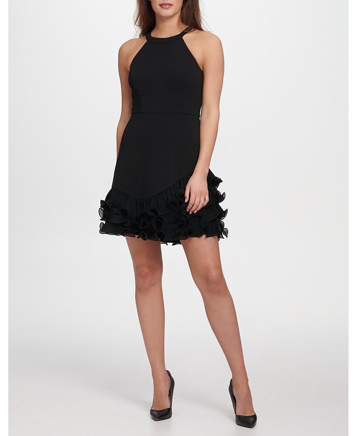 GUESS Pleated Ruffle Dress & Reviews Dresses Women Macy's