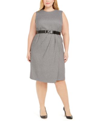 gray sheath dress plus size