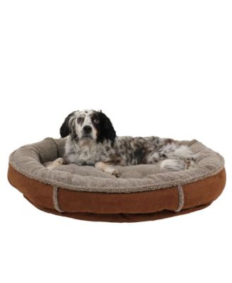 round memory foam dog bed