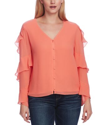 vince camuto ruffle blouse