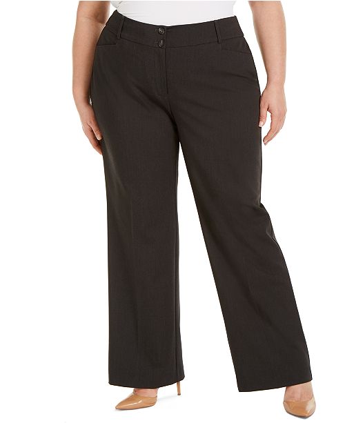 Alfani Plus & Petite Plus Size Curvy-Fit Tummy Control Slimming Bootcut  Pants, Created for Macy's & Reviews - Pants & Leggings - Plus Sizes - Macy's