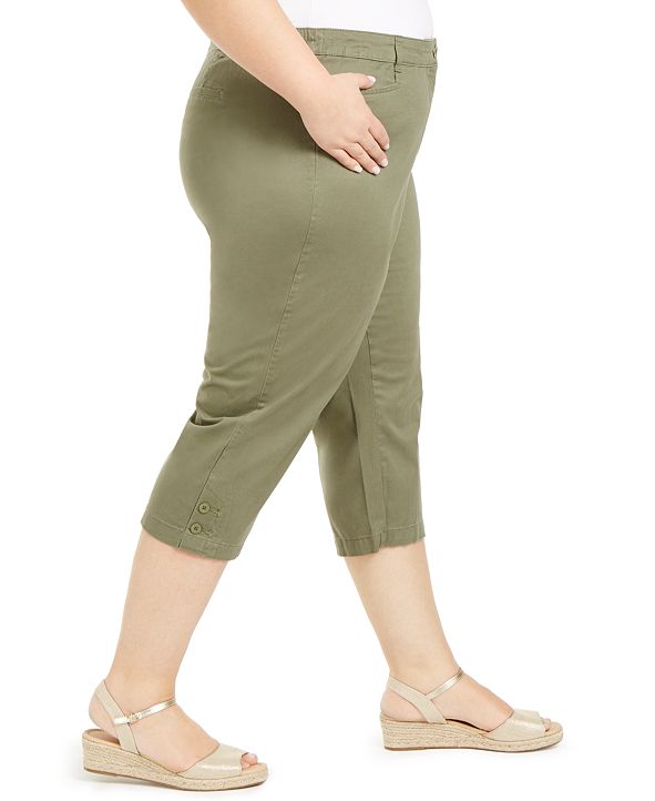 karen scott plus size capri pants