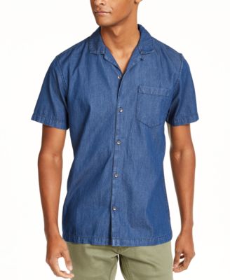 macys mens denim shirt