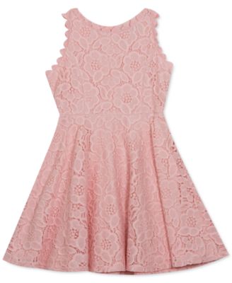 girls lace skater dress