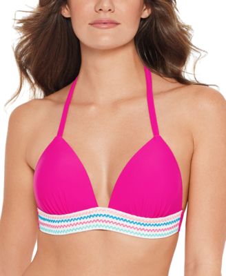 push up halter swim top