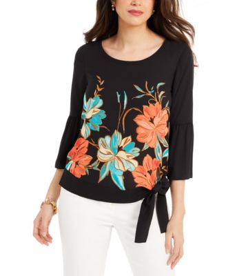 macys bell sleeve tops