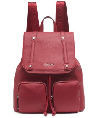 red calvin klein backpack