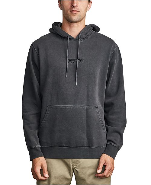 Rvca Men S Blocked Fleece Logo Hoodie Reviews Hoodies Sweatshirts Men Macy S