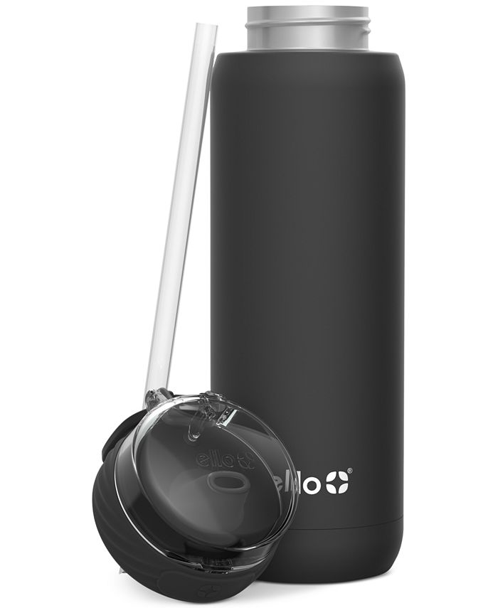 Ello Cooper Vacuum Insulated 22Oz. Stainless Steel Water Bottle, Straw
