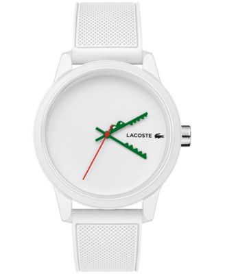 mens white lacoste watch