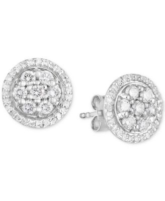 created diamond earrings