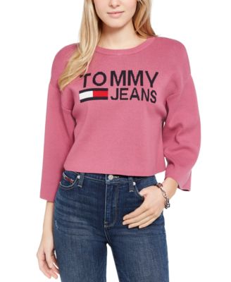 tommy jeans logo sweater