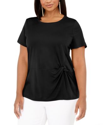 macy's inc plus size tops