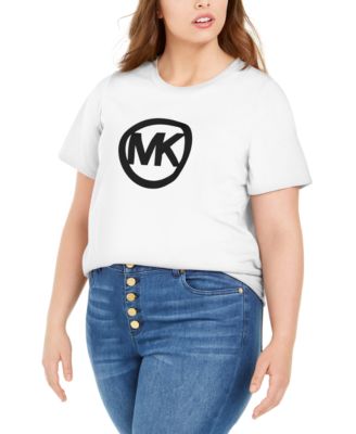 Michael Kors Plus Size Cotton Circle 