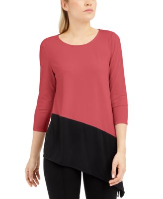 macy's asymmetrical tops