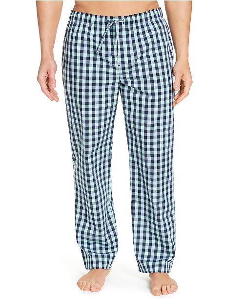 Club Room Men S Plaid Cotton Pajama Pants Created For Macy S Reviews Pajamas Lounge Sleepwear Men Macy S