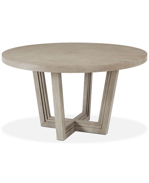 Furniture Modern Coastal Round Dining Table Reviews Furniture Macy S