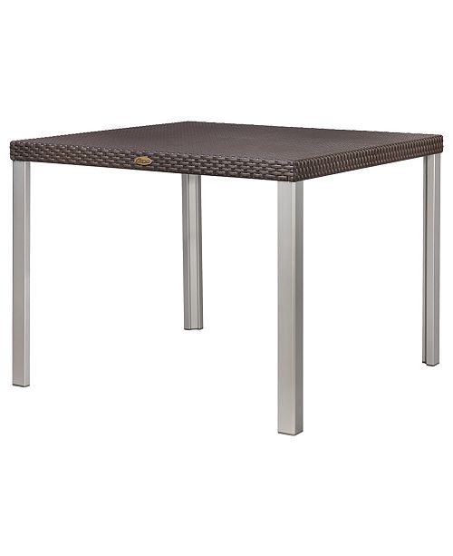 Lagoon Oslo Rattan Dining Table With Aluminum Legs Reviews Furniture Macy S
