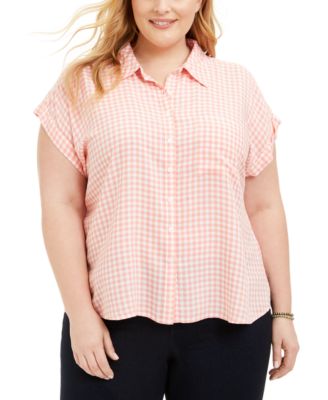 macy's style & co plus size tops