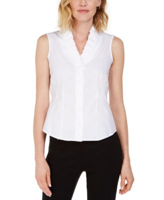 macys cotton blouses