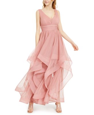 macys pink gown