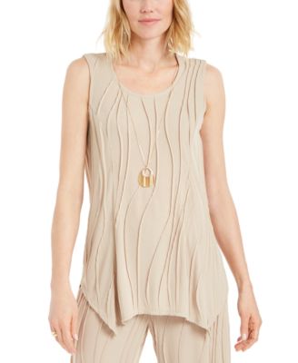 macys petite sleeveless tops